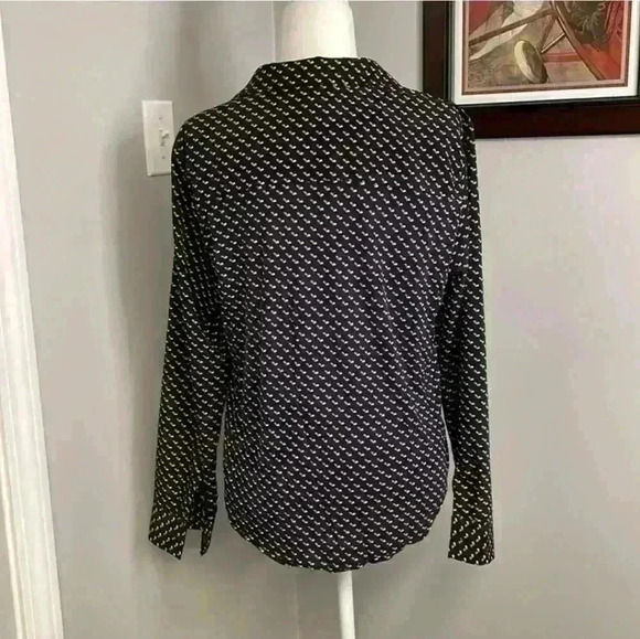 -🌻 Ann Taylor Long Sleeve Mixed Media Top Size small​ - Picture 2 of 6